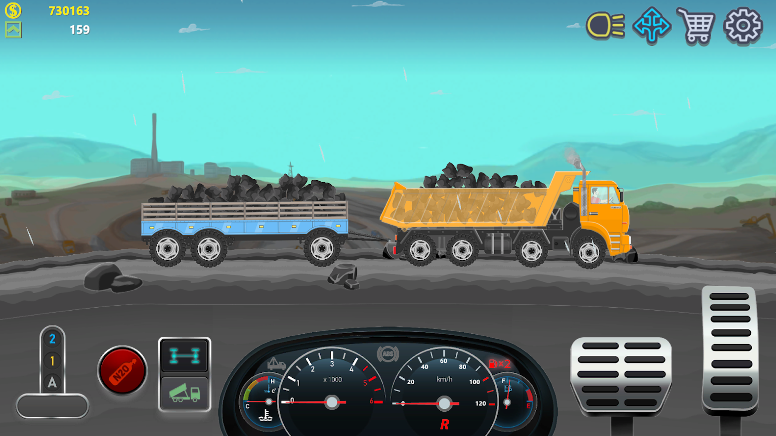 Скачай игру симулятор машин взломка. Trucker real Wheels - Simulator. Дальнобойщики 2д грузовик симулятор. Дальнобойщики 2 d. 2d дальнобойщик симулятор.
