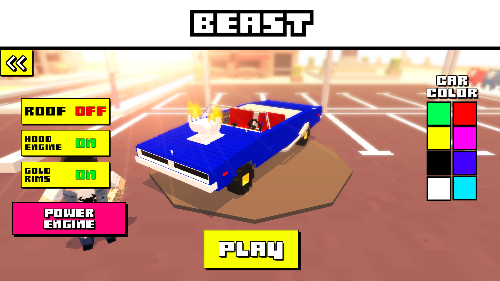 Скачать Blocky Car Racer 1.37 [мод: всё открыто] на Android | ProDroid.Org