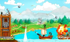 Screenshot Катапульта: Стикмены Пираты