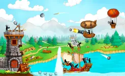 Screenshot Катапульта: Защита Башни Стикмена – Корабли Пиратов