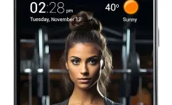 Screenshot Прозрачные часы и погода Pro