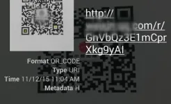 Screenshot QR сканер штрих-кода