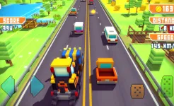Screenshot Blocky Highway: Traffic Racing