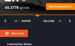 Screenshot Periodensystem 2025 PRO