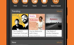 Screenshot Podcast & Radio Addict