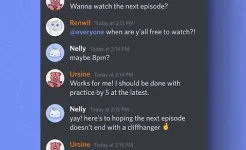 Screenshot Discord - чат и звонки