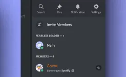 Screenshot Discord - чат и звонки