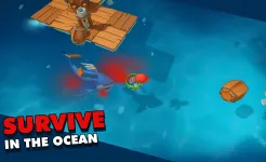 Screenshot Epic Raft: Fighting Zombie Shark Survival