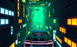 Screenshot Neon Flytron: Киберпанк Симулятор Летающей Машины