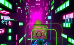 Screenshot Neon Flytron: Киберпанк Симулятор Летающей Машины
