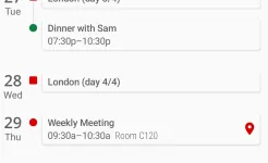 Screenshot aCalendar+ Calendar & Tasks