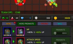 Screenshot Поднятие вечеринки VIP (Grow Heroes)