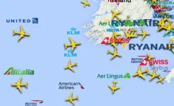 Screenshot Flightradar24 трекер полетов