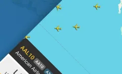 Screenshot Flightradar24 трекер полетов