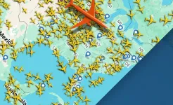 Screenshot Flightradar24 трекер полетов