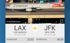 Screenshot Flightradar24 трекер полетов