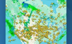 Screenshot Flightradar24 трекер полетов