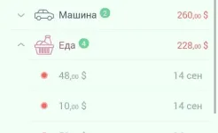 Screenshot Monefy - Менеджер бюджета