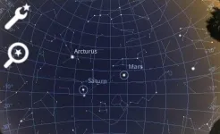 Screenshot Stellarium Mobile - карта неба
