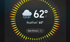 Screenshot AccuWeather прогноз погоды