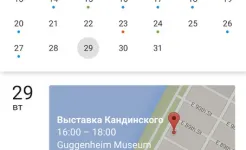 Screenshot Google Календарь