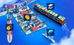 Screenshot Sea Port: Стратегия с флотом