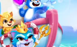 Screenshot Bubble Shooter: Cat Pop Island