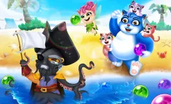 Screenshot Bubble Shooter: Cat Pop Island
