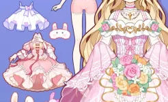 Screenshot Anime Princess Dress Up Game