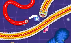 Screenshot Червяки на охоте - змейка .iO
