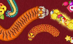 Screenshot Червяки на охоте - змейка .iO