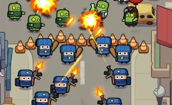 Screenshot Alien Fight: Police vs Zombie