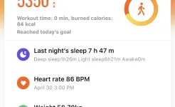 Screenshot Mi Fit