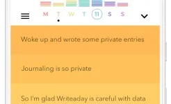 Screenshot Writeaday – современный журнал