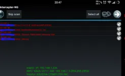 Screenshot Intercepter-NG