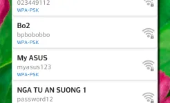 Screenshot WiFi восстановление пароля