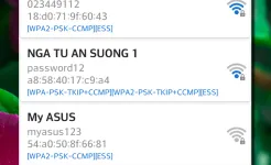 Screenshot WiFi восстановление пароля