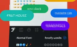 Screenshot FancyKey Keyboard Emoji, GIF