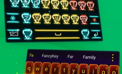Screenshot FancyKey Keyboard Emoji, GIF