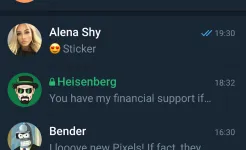 Screenshot Telegram X