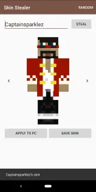 Screenshot Skin Stealer for Minecraft
