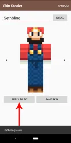 Screenshot Skin Stealer for Minecraft