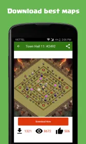 Screenshot Maps of Clash of Clans 2024