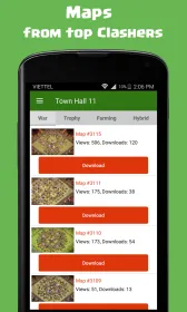 Screenshot Maps of Clash of Clans 2024