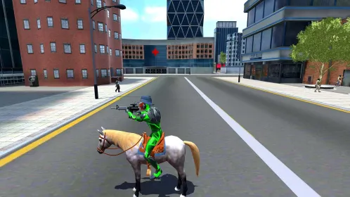 Screenshot Rope Frog Ninja Hero Car Vegas