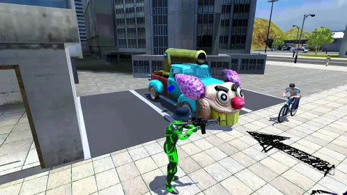 Screenshot Rope Frog Ninja Hero Car Vegas