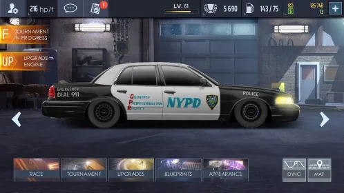 Screenshot Drag Racing: Уличные гонки