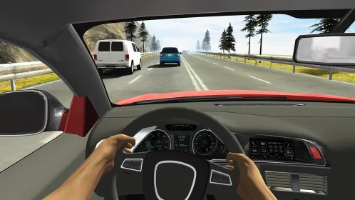 Screenshot Racing in Car