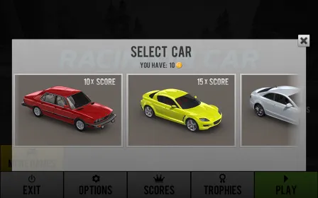 Screenshot Racing in Car