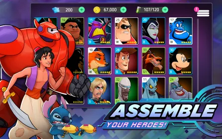 Screenshot Disney Heroes: Battle Mode